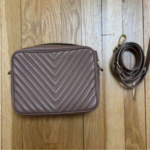Quince Italian Leather Quilted Crossbody Bag